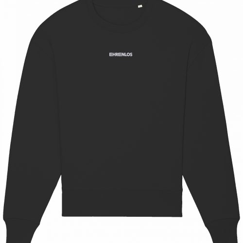 ehrenlos classic sweater | weißer stick front
