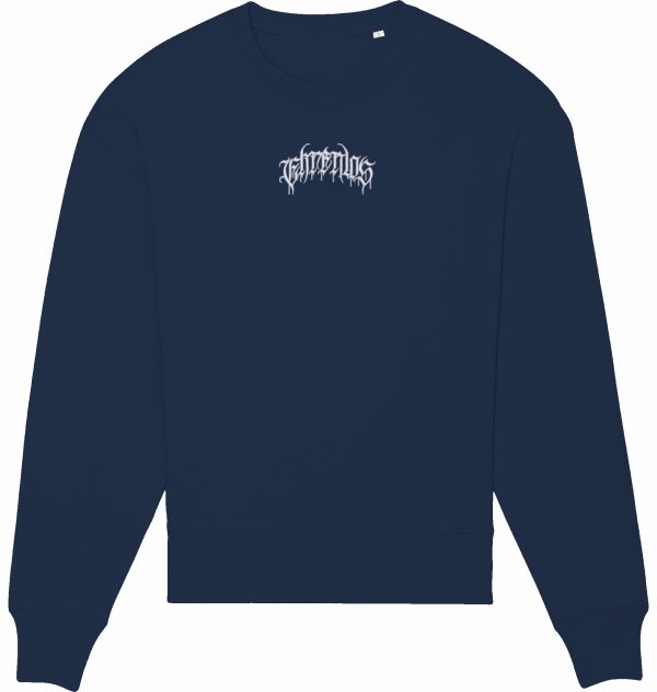 ehrenlos.life x kid laser sweater | stick front white