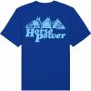 ehrenlos shirt | horse power blue front & back