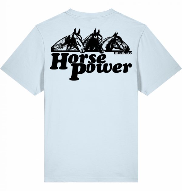 ehrenlos shirt | horse power black front & back