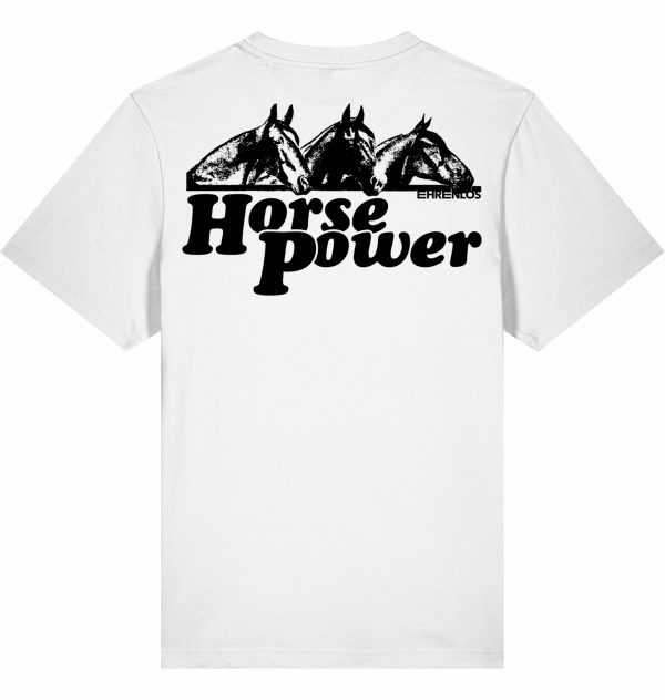 ehrenlos shirt | horse power black front & back